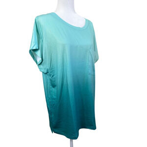 NWOT Biucly Women's Tie-Dyehombre Lightweight T-shirt Casual Summer XL